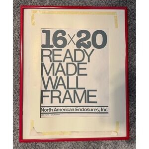 16"X 20" Metal Red Wall Frame North American Enclosures Inc. NOS